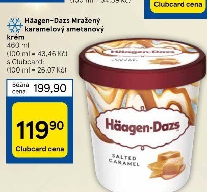 Zmrzlina v kelímku Häagen-Dazs