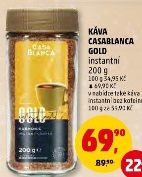 Instantní káva Casablanca Gold