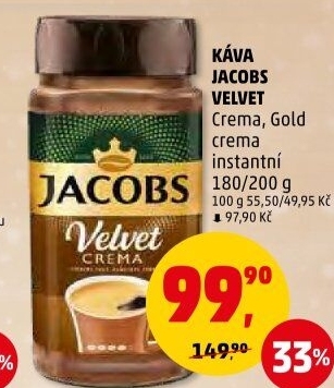 Instantní káva Jacobs Velvet Crema
