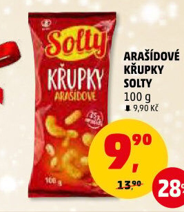Křupky arašídové Solty