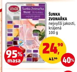 Šunka Zvonařka nejvyšší jakosti LE&amp