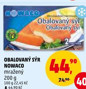 Sýr obalovaný mražený Nowaco