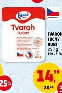 Tvaroh tučný Boni