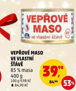 Vepřové maso ve vlastní šťávě