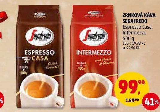 Zrnková káva Espresso Casa Segafredo