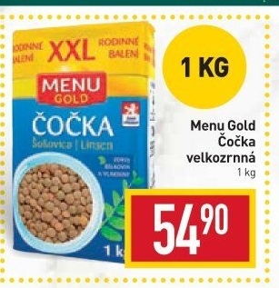 Čočka velkozrnná Menu Gold
