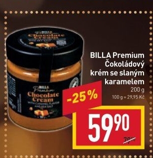 Čokoládový krém Billa Premium