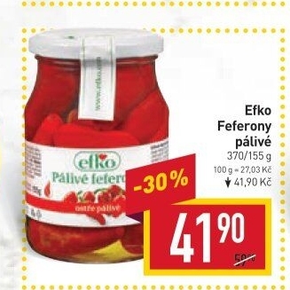 Feferony pálivé Efko