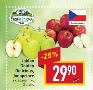 Jablka Golden Delicious Česká Farma