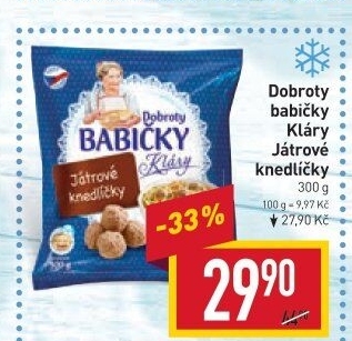 Knedlíčky játrové mražené Dobroty Babičky Kláry