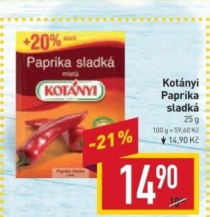 Koření Paprika sladká Kotányi