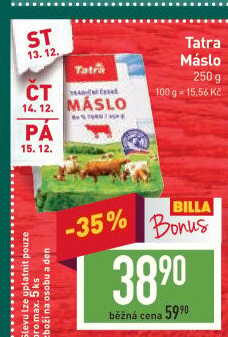Máslo Tatra