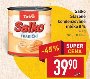 Mléko kondenzované Salko Tatra