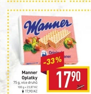 Oplatky Manner