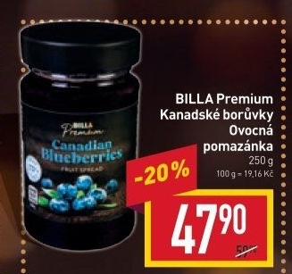 Ovocná pomazánka Billa Premium