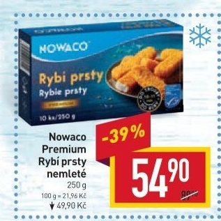 Rybí prsty nemleté mražené Nowaco Premium