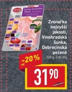 Šunka Zvonařka nejvyšší jakosti LE&amp