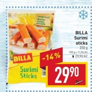 Surimi tyčinky mražené Billa