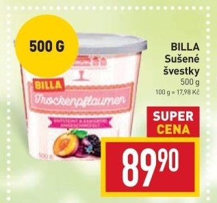 Švestky sušené Billa