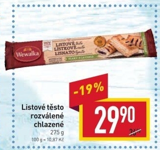 Těsto listové Wewalka