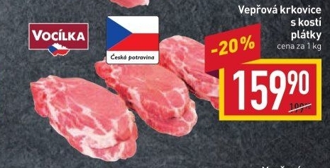 Vepřová krkovice s kostí Vocílka