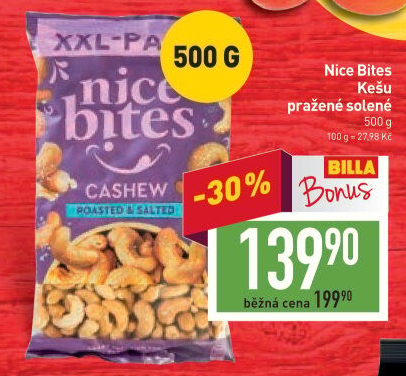 Kešu pražené Nice Bites