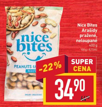 Neloupané arašídy Nice Bites