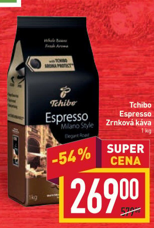Zrnkové kávy Tchibo Espresso