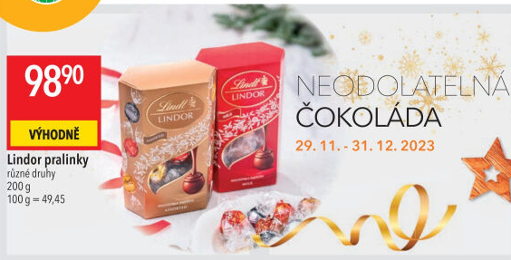 Bonboniéra Pralinky Lindor Lindt