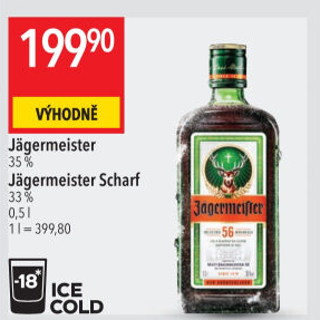 Bylinný likér Jägermeister