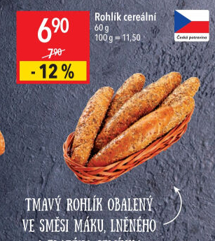 Cereální rohlík