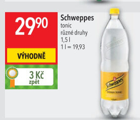 Limonáda Tonic Schweppes