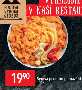 Pikantní sýrová pomazánka Globus