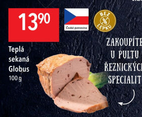 Teplá sekaná Globus