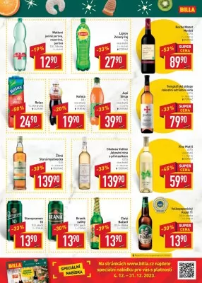 akční leták BILLA 18.12.2023-24.12.2023