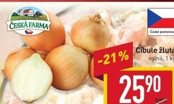 Cibule žlutá Česká Farma