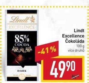 Čokoláda Excellence Lindt