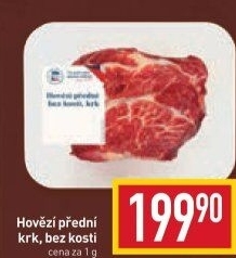 Hovězí přední bez kosti Kostelecké uzeniny