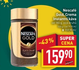 Instantní kávy Nescafé Gold