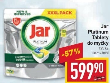 Kapsle do myčky Platinum Jar