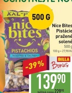 Pistácie pražené Nice Bites