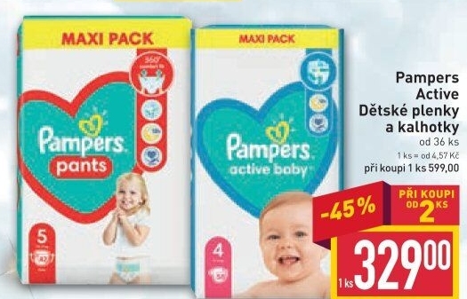 Pleny dětské Active Baby Pampers