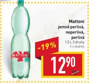 Přírodní voda Mattoni