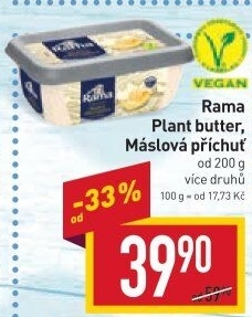 Rama rostlinná Plant Based Butter Alternative
