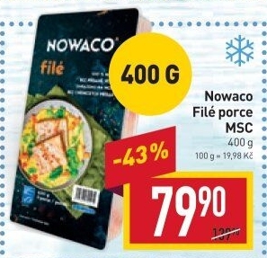 Rybí filé mražené Nowaco