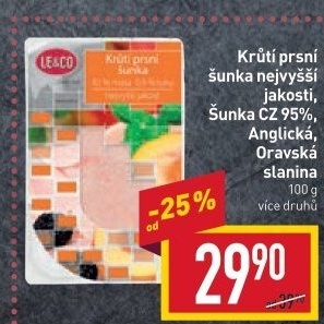 Šunka krůtí prsní nejvyšší jakosti LE&amp