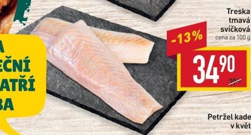 Treska tmavá filety