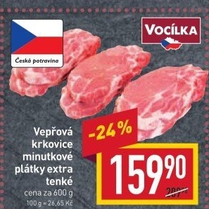 Vepřová krkovice bez kosti Vocílka