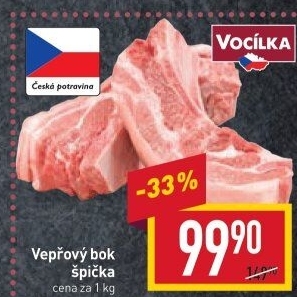 Vepřový bok špička Vocílka
