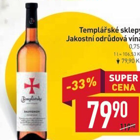 Vína Templářské sklepy Čejkovice